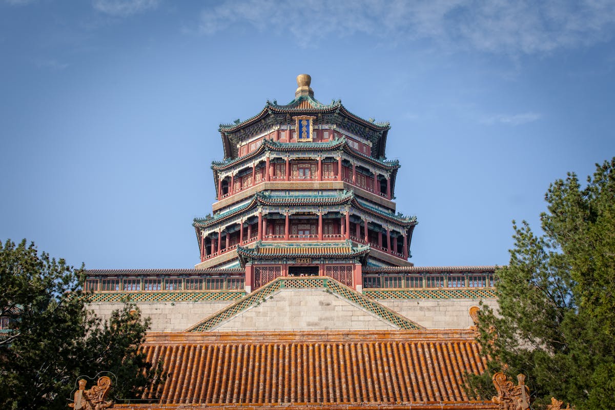 The Tower of Buddhist Incense on Longevity Hill at the Summer Palace, Beijing